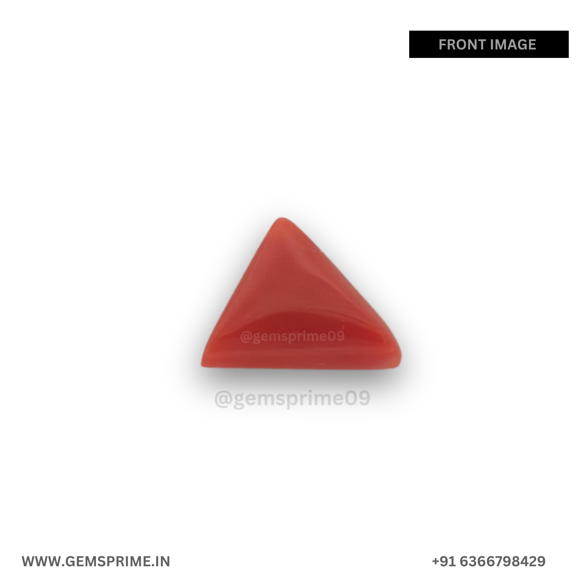 natural Traingle coral : 4.58 carat