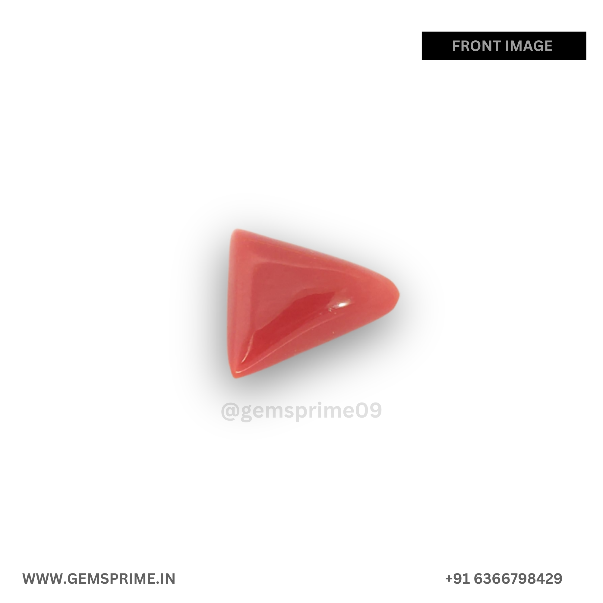 natural Traingle coral : 3.96 carat