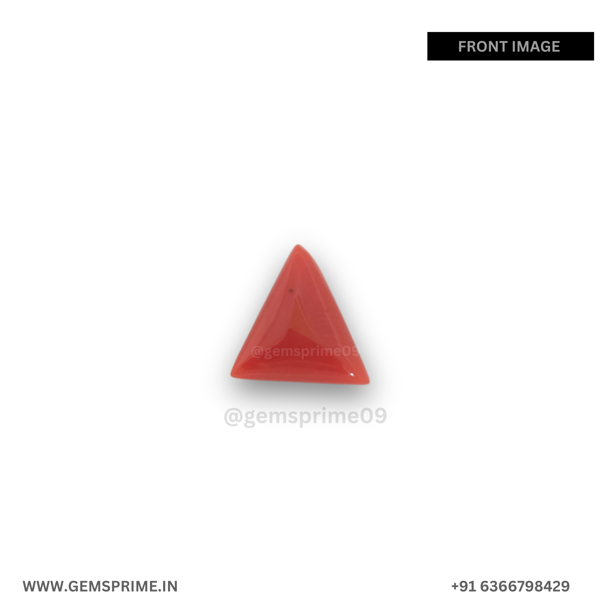 natural Traingle coral : 4.41 carat