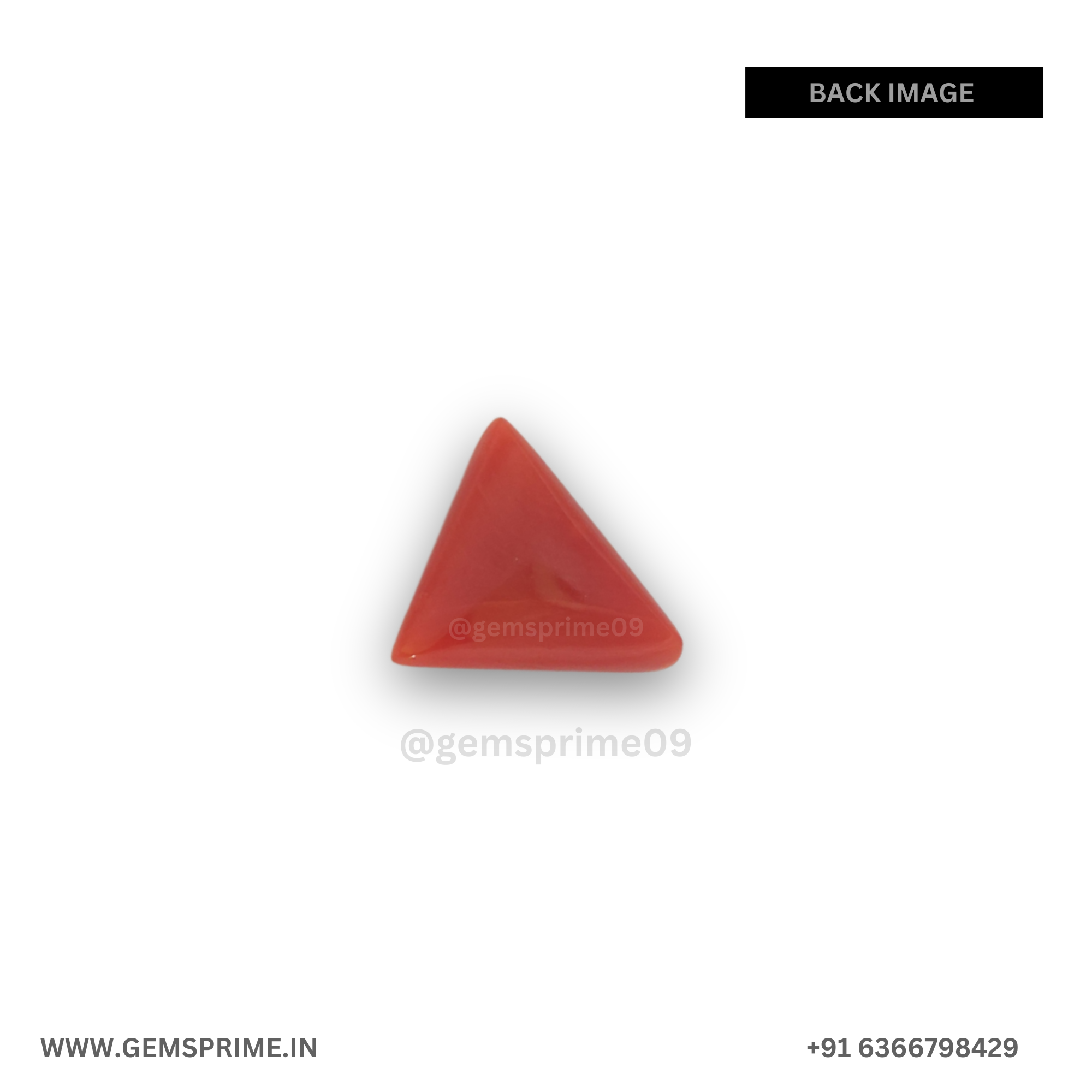 natural Traingle coral : 4.41 carat - Image 2