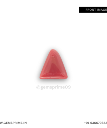 natural red triangle coral : 3.8 carat