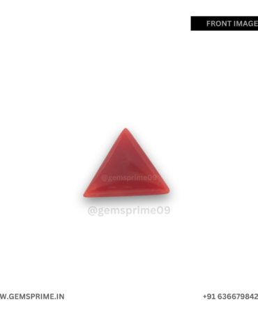 natural red triangle coral :3.6 carat
