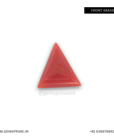 natural red triangle coral :3.3 carat