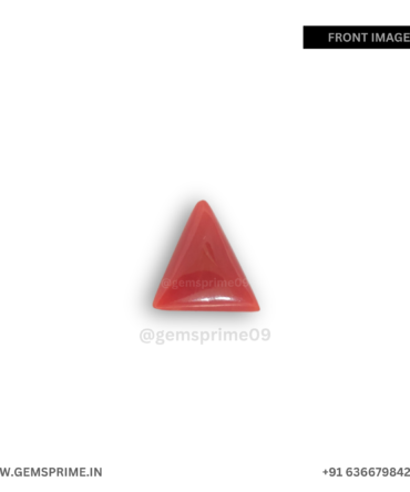 natural red triangle coral :3.4 carat