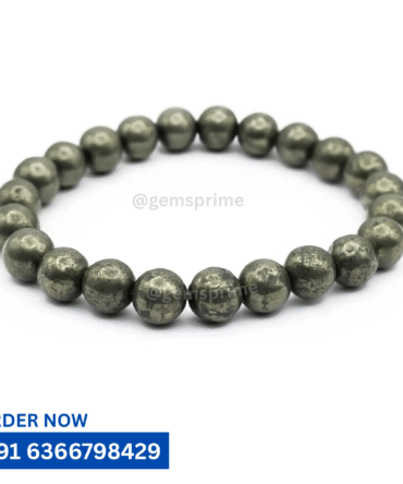 ✨ Pyrite 8mm Bracelet – Stone of Wealth & Protection